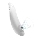 Womanizer Premium Auflege-Vibrator für Sie - Smart Sex-Toy - Klitoris-Sauger - Intim-Stimulator 12 Intensitätsstufen (White Chrome)