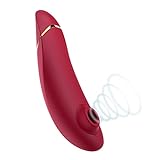 Womanizer Premium Klitoris-Sauger - Sextoy für Frauen mit Autopilot und Smart Silence - Wasserdichter Vibrator mit 12 Intensitätsstufen - Druckwellenvibrator für Frauen und Paare - Rot