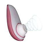 Womanizer Liberty diskreter Druckwellen-Vibrator für Sie im Massage-Set, Klitoris-Sauger, Intim-Stimulator 6 Intensitätsstufen, Pink Rose