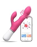 LOVENSE Nora Bluetooth Rabbit Vibrator mit App Steuerung, Frauen Kaninchen Vibratoren für Klitoris und G-punkt, Unbegrenzte Benutzerdefinierte Vibrationsstufen und Muster