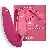 Womanizer Premium Klitoris-Sauger - Sextoy für Frauen mit Autopilot und Smart Silence - Wasserdichter Vibrator mit 12 Intensitätsstufen - Druckwellenvibrator für Frauen und Paare - Raspberry