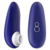 Womanizer Starlet 2 Klitoris-Sauger für Frauen - Klitoris Stimulator für sie mit 4 Intensitätsstufen - Auflege-Vibrator Leise Wasserfest Wiederaufladbar - mit Loovara Gleitgel - Blue
