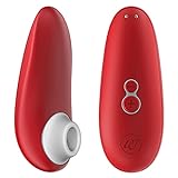 Womanizer Starlet 2 Klitoris-Sauger für Frauen - Klitoris Stimulator für sie mit 4 Intensitätsstufen - Auflege-Vibrator Leise Wasserfest Wiederaufladbar - Rot